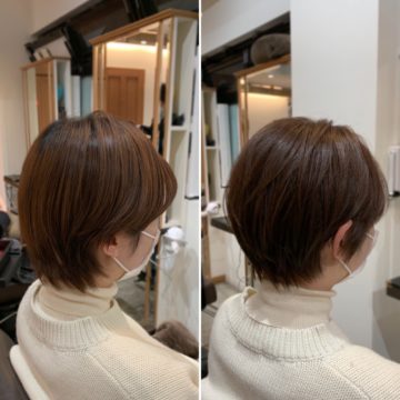 赤坂美容院　ショート　ショートヘア　ヘアケア　トリートメント　ヘッドスパ　髪質改善　ママヘア　